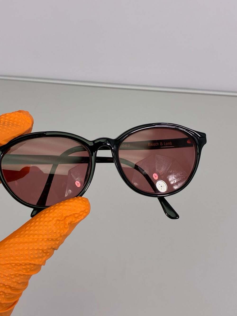 Vintage Bausch & Lomb W2069 Sunglasses Black Oval Frames Only!